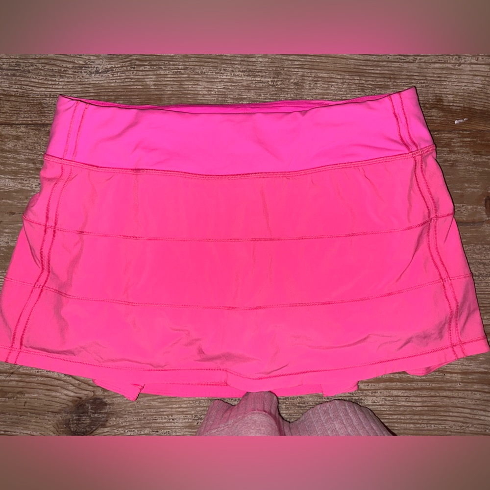 Lululemon Hot Pink Pace Rival Skirt Size 8